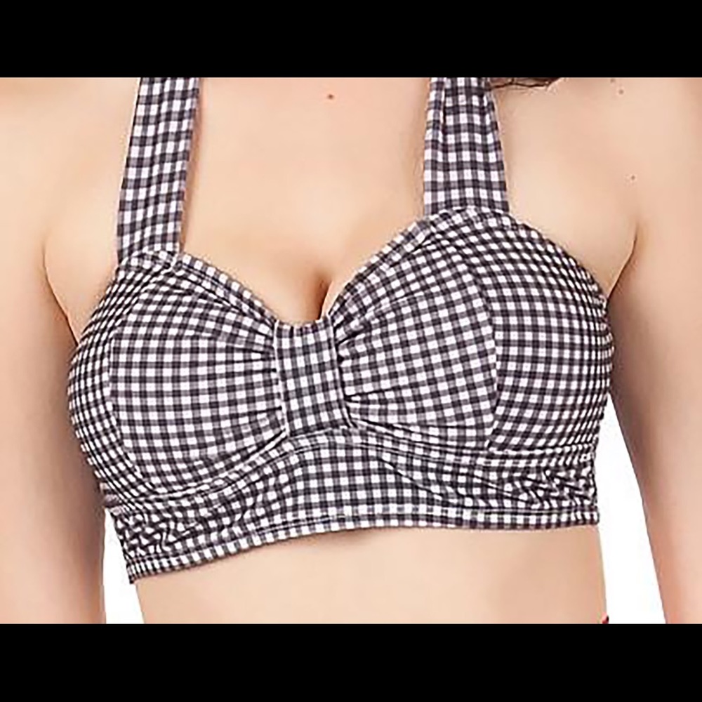Sugar Doll Swim Gingham 2 piece swim suit